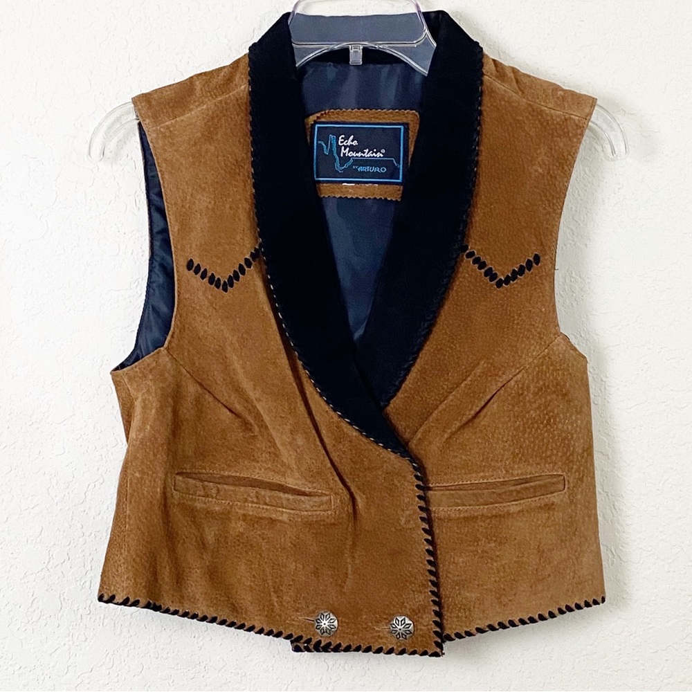 Vintage Echo Mountain Suede Vest